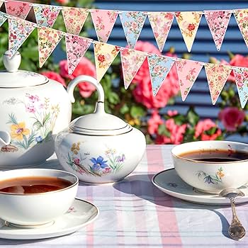 Amazon.com: Funtery 5 Pcs Retro Bright Floral Paper Garland